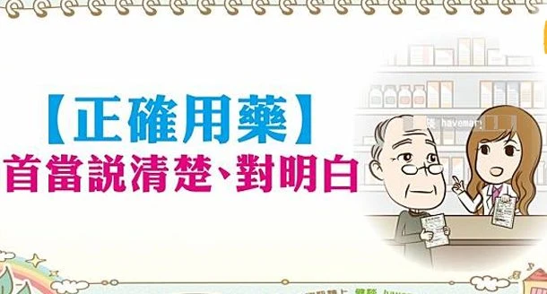 正確用藥示意圖