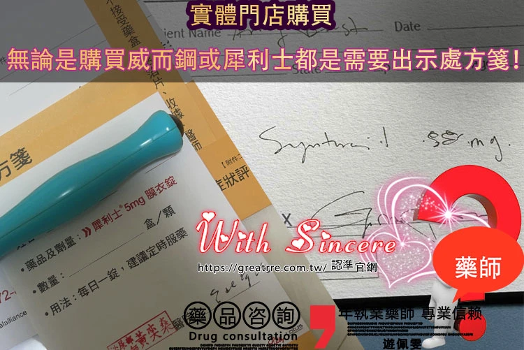 處方箋購買威而鋼